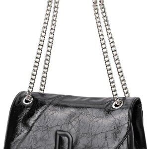 Women’s PU Leather Tote Hobo Shoulder Crossbody Handbag with Multiple Pockets